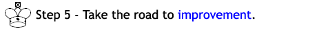 Step 5 - Take the road to improvement.